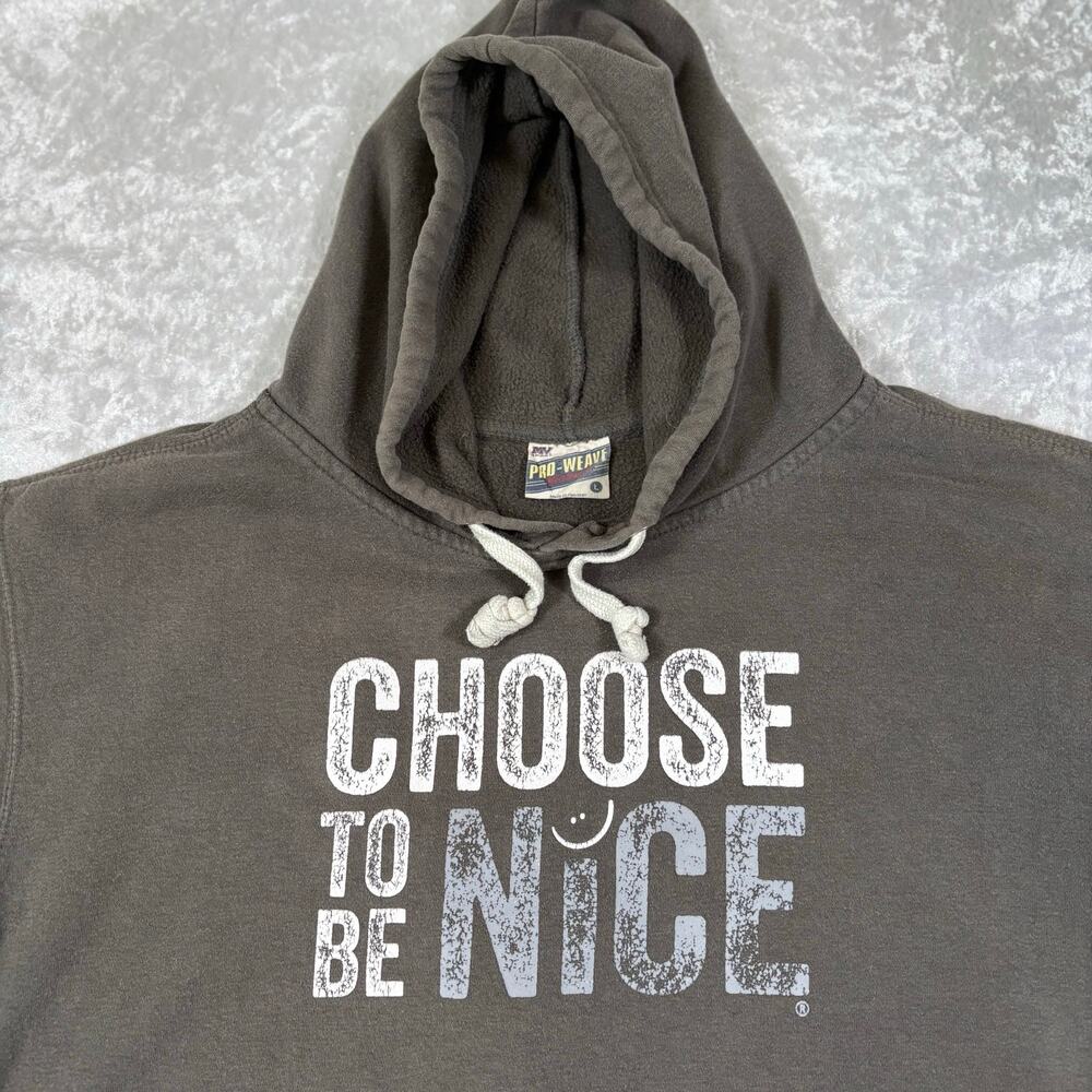Women’s Choose To Be Nice Vintage Hoodie Size Large